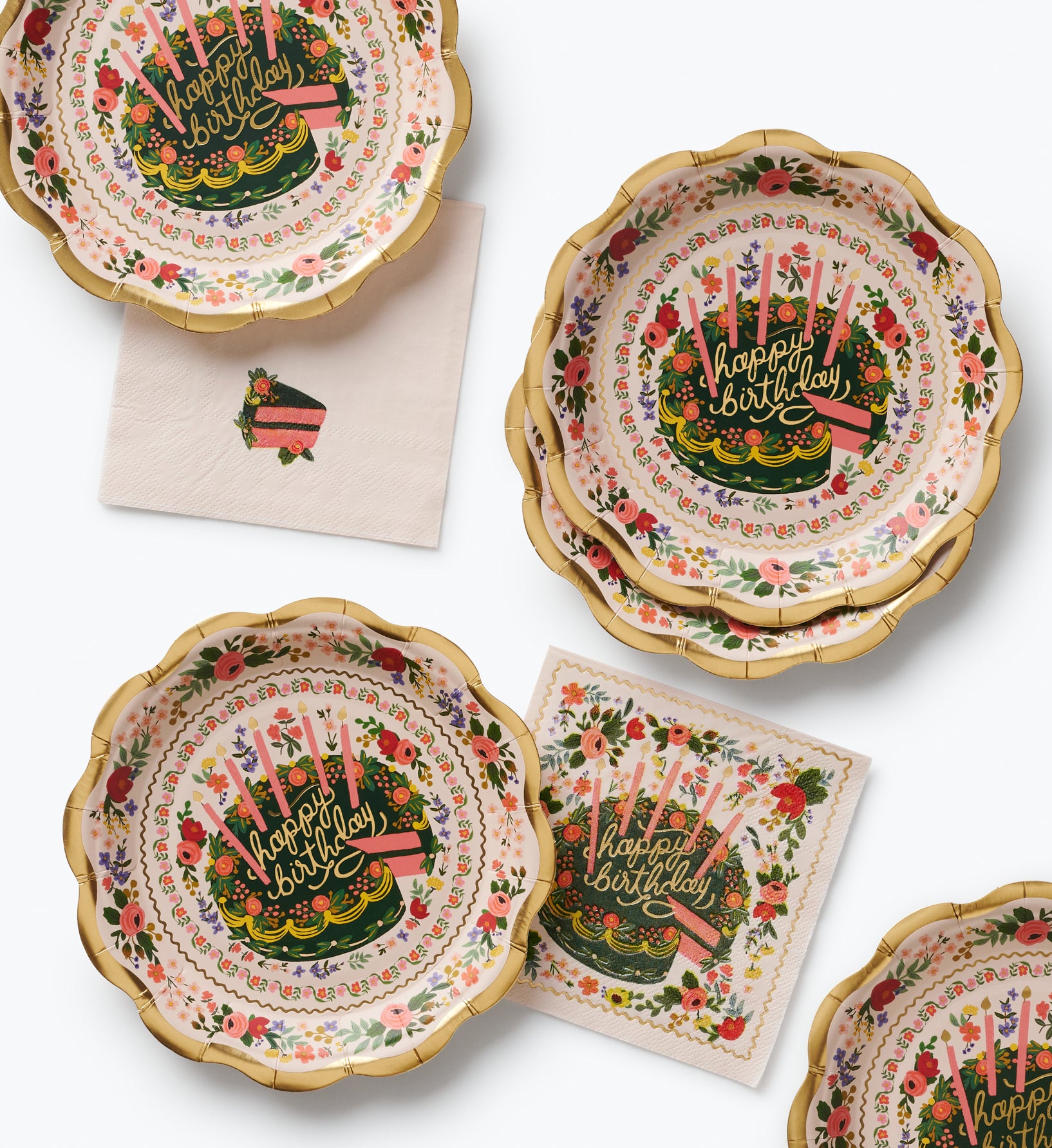 Small Plates - Floral Cake