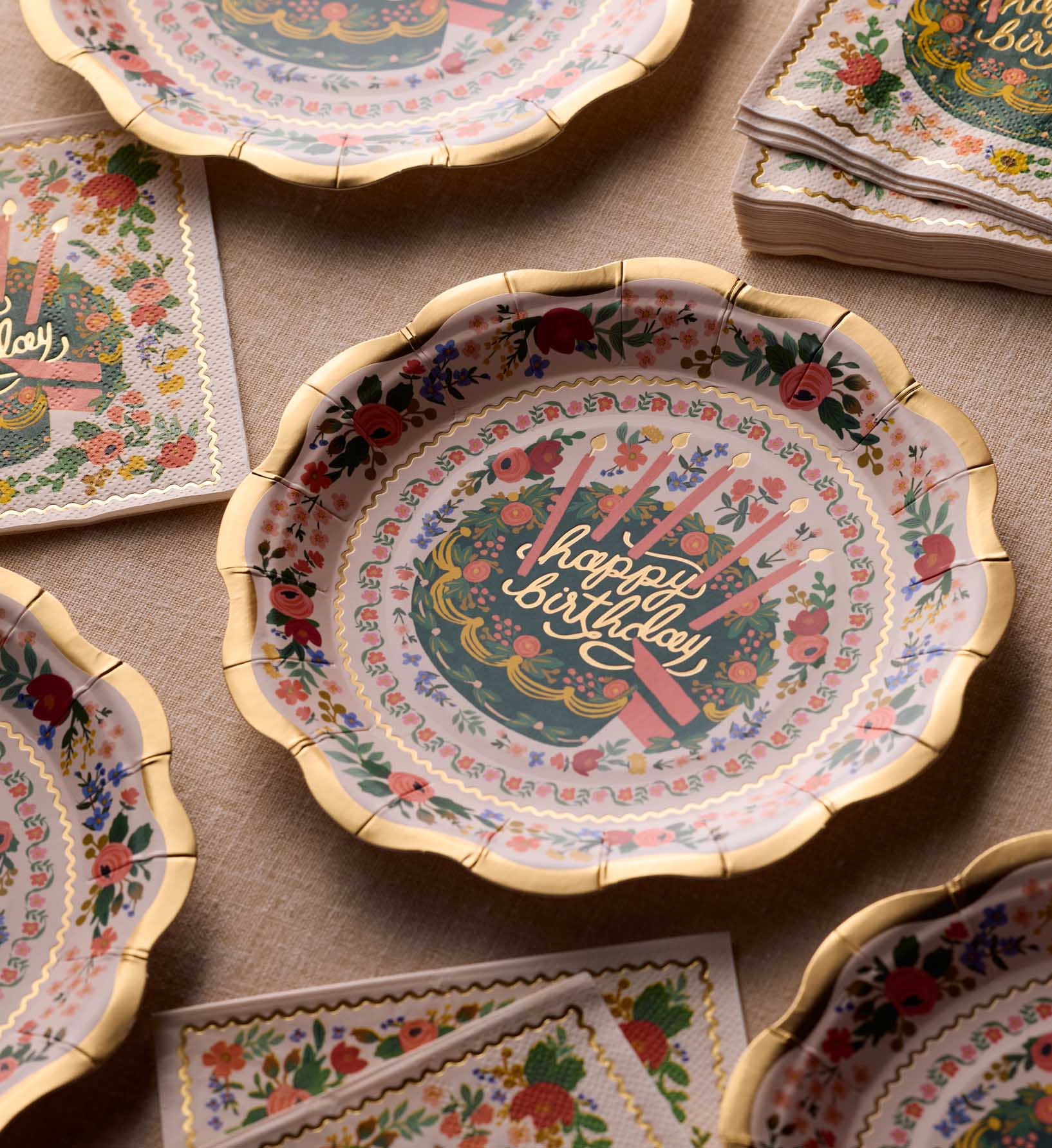 Small Plates - Floral Cake