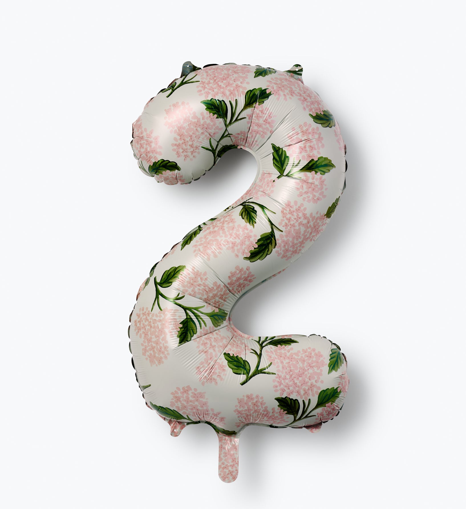 Numbered Foil Balloon - Pink Hydrangea