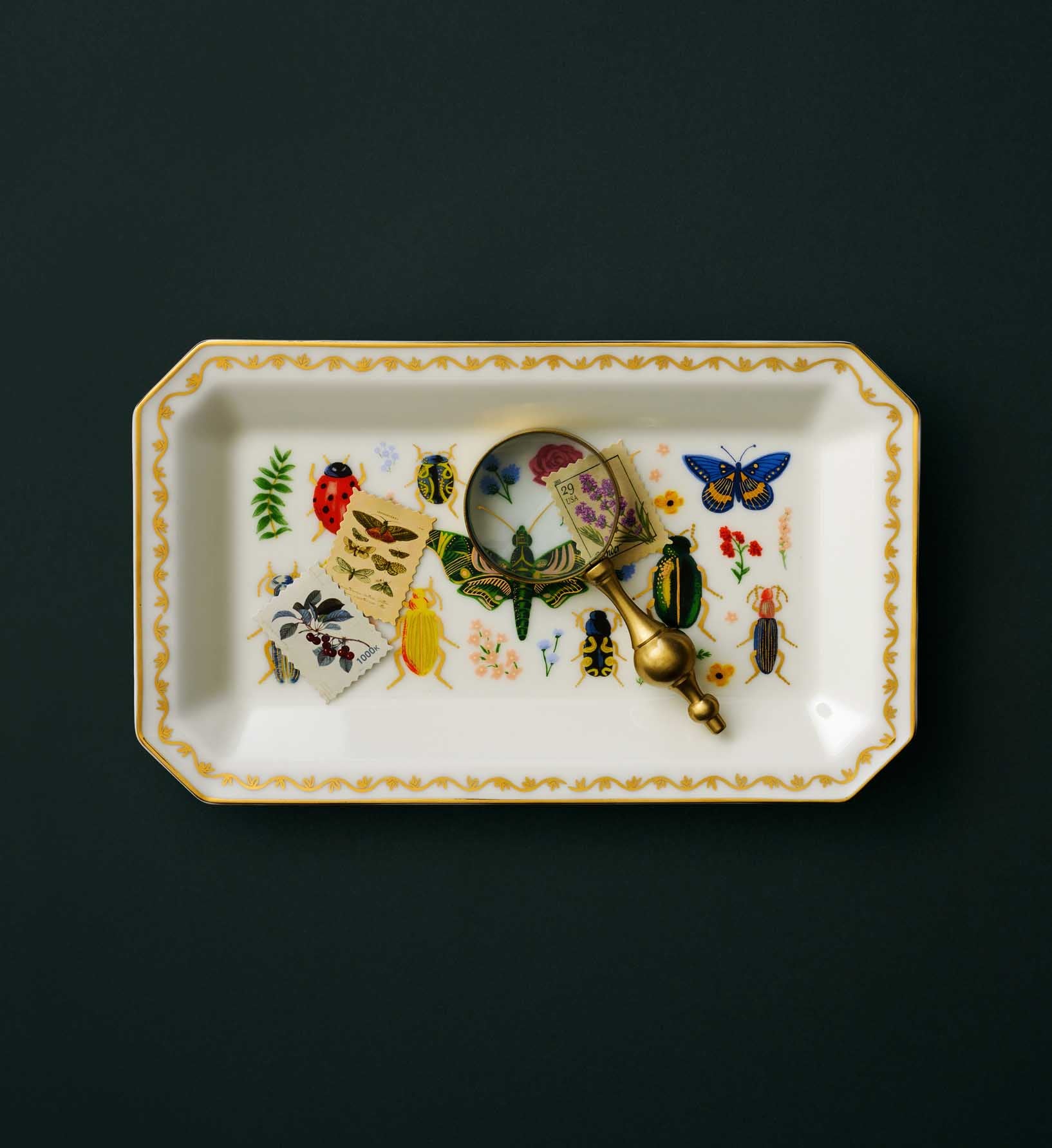 Porcelain Large Catchall Tray - Curio