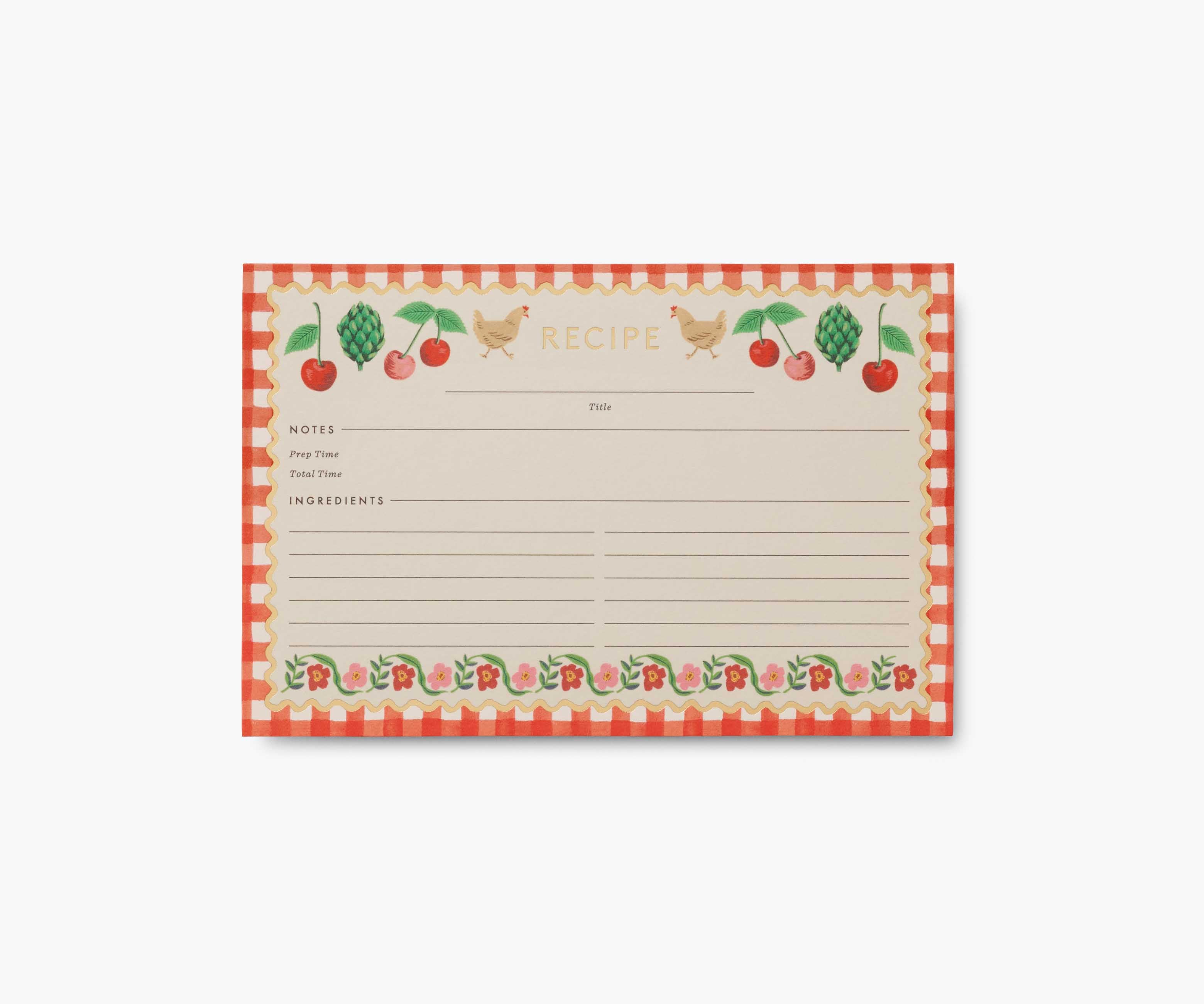 Rifle Paper Co. Recipe Cards; Cherry Farm (Pack of 12) Rifle Paper Co. Recipe Cards; Cherry Farm (Pack of 12)