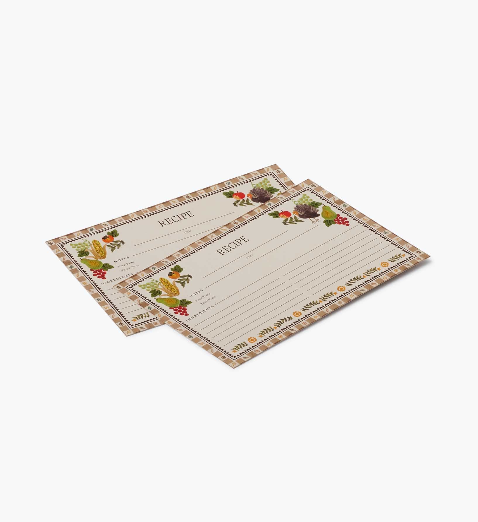 Recipe Cards - Harvest
