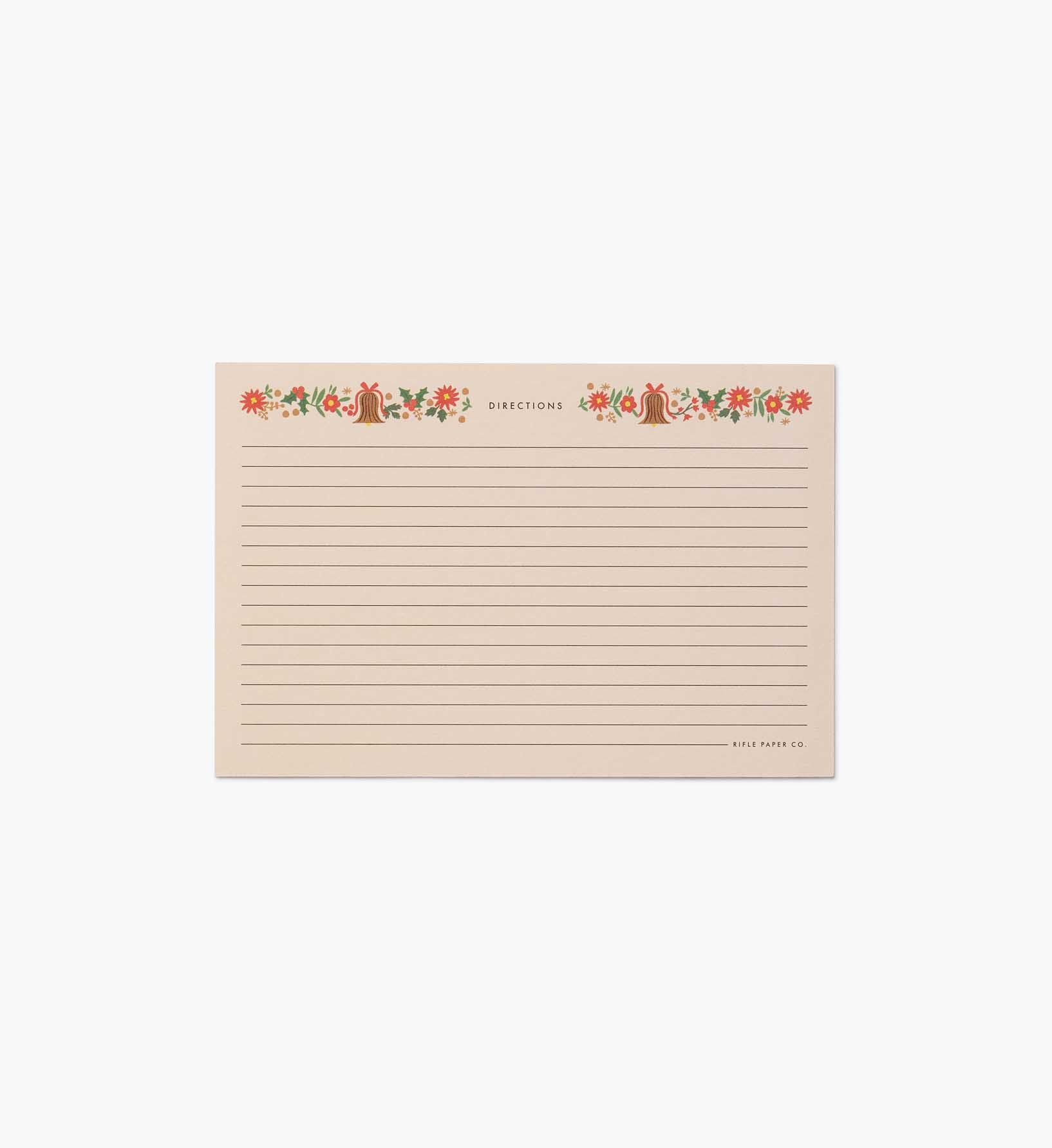 Recipe Cards - Holly Jolly