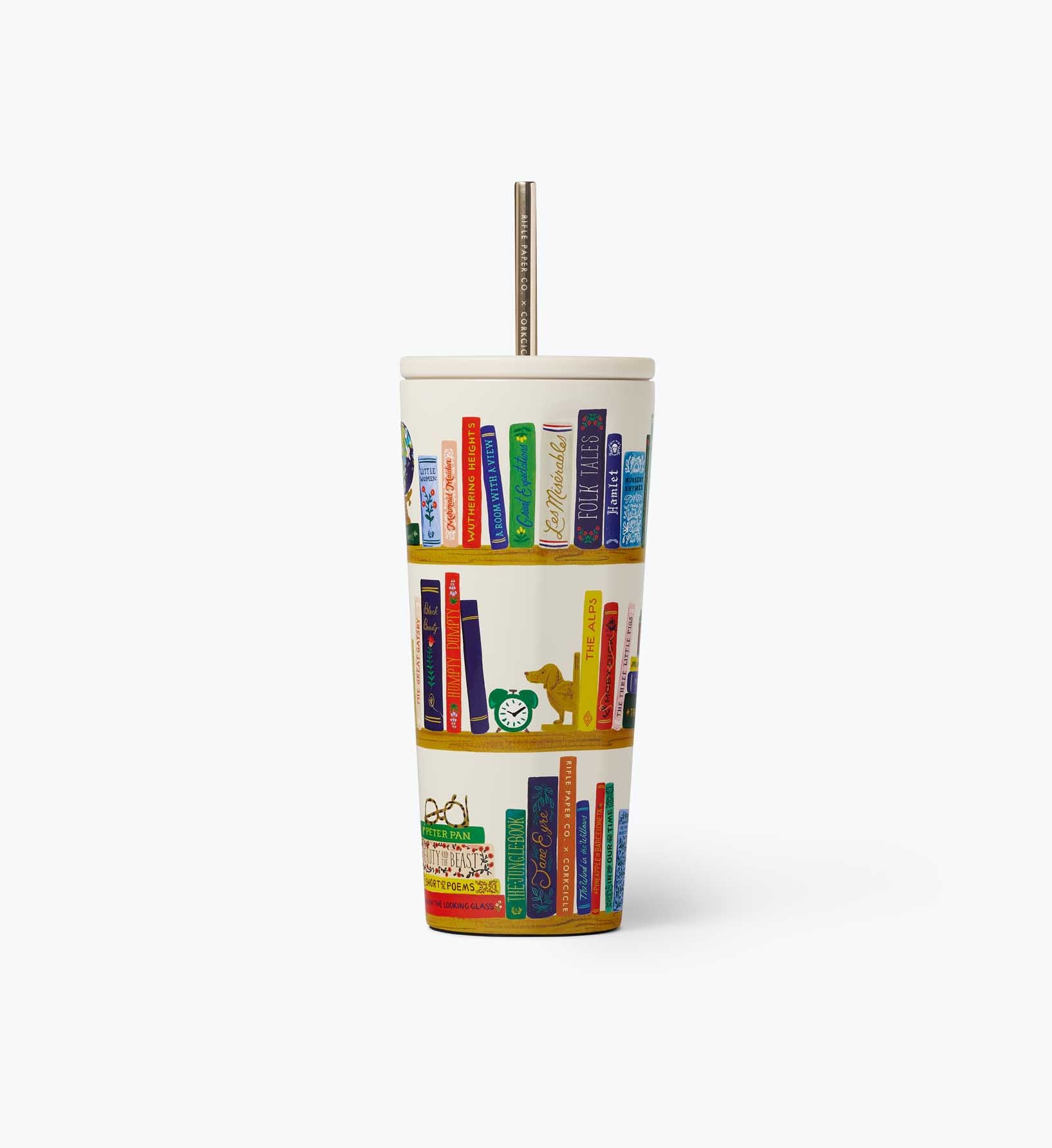 24 oz. Book Club Cold Cup by Corkcicle | Rifle Paper Co. 24 oz. Book Club Cold Cup by Corkcicle | Rifle Paper Co.