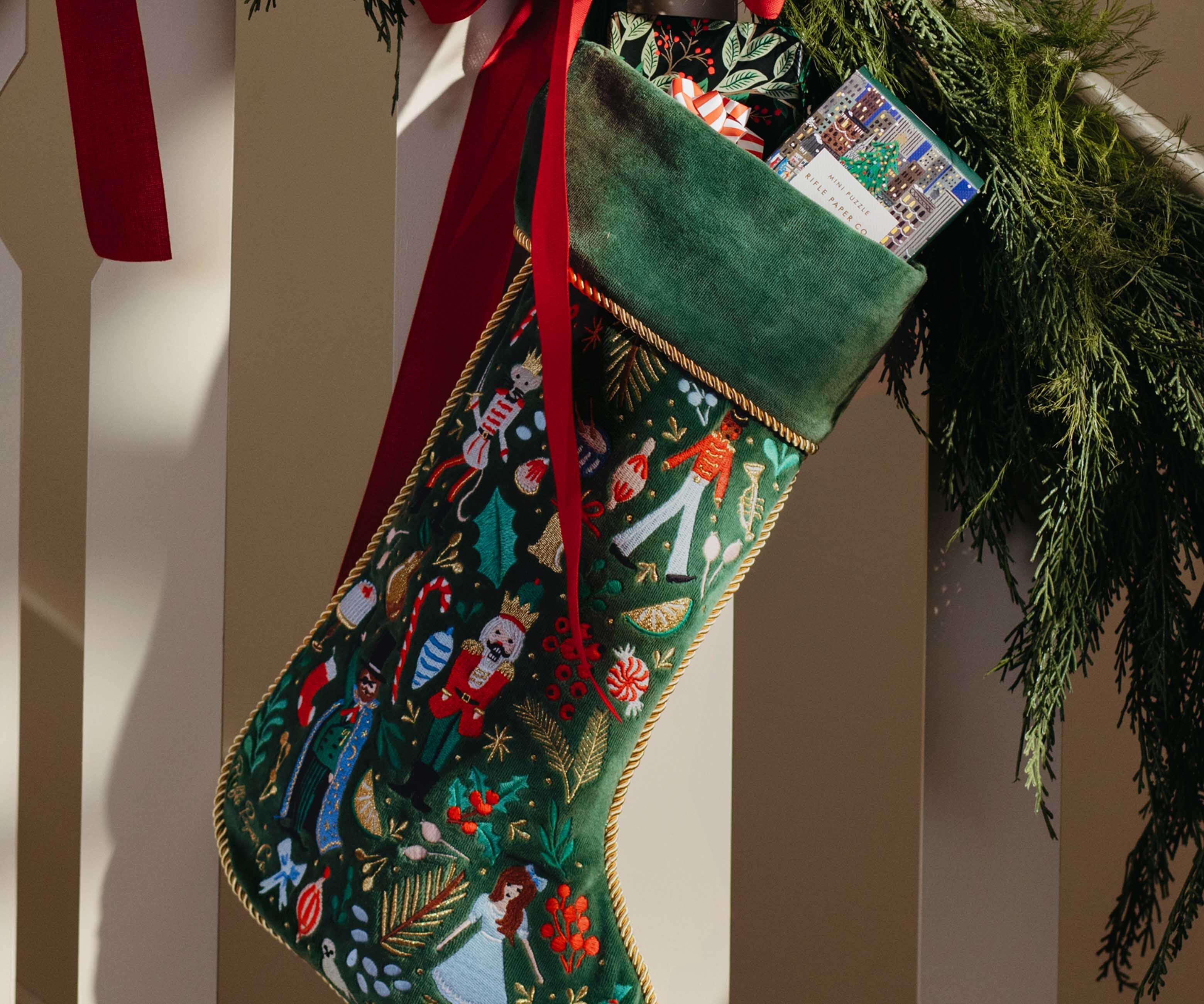 Embroidered Stocking - Nutcracker - Thumbnail 2