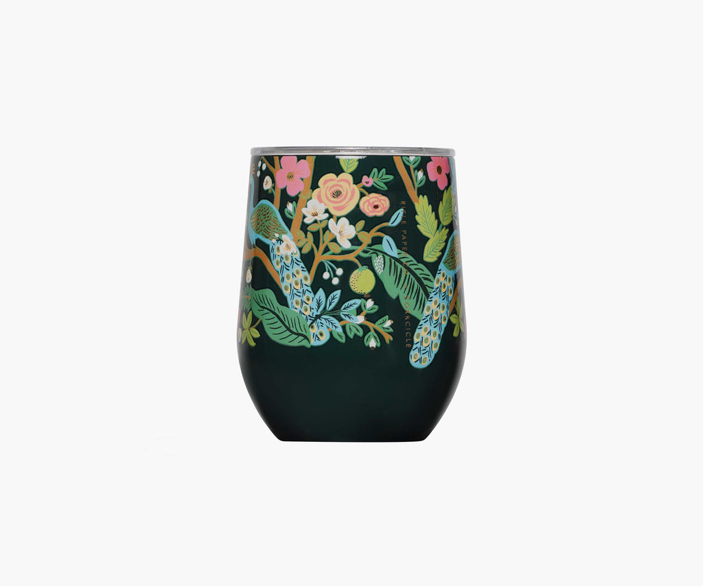 Stemless Wine Cup - Peacock – Rifle Paper Co