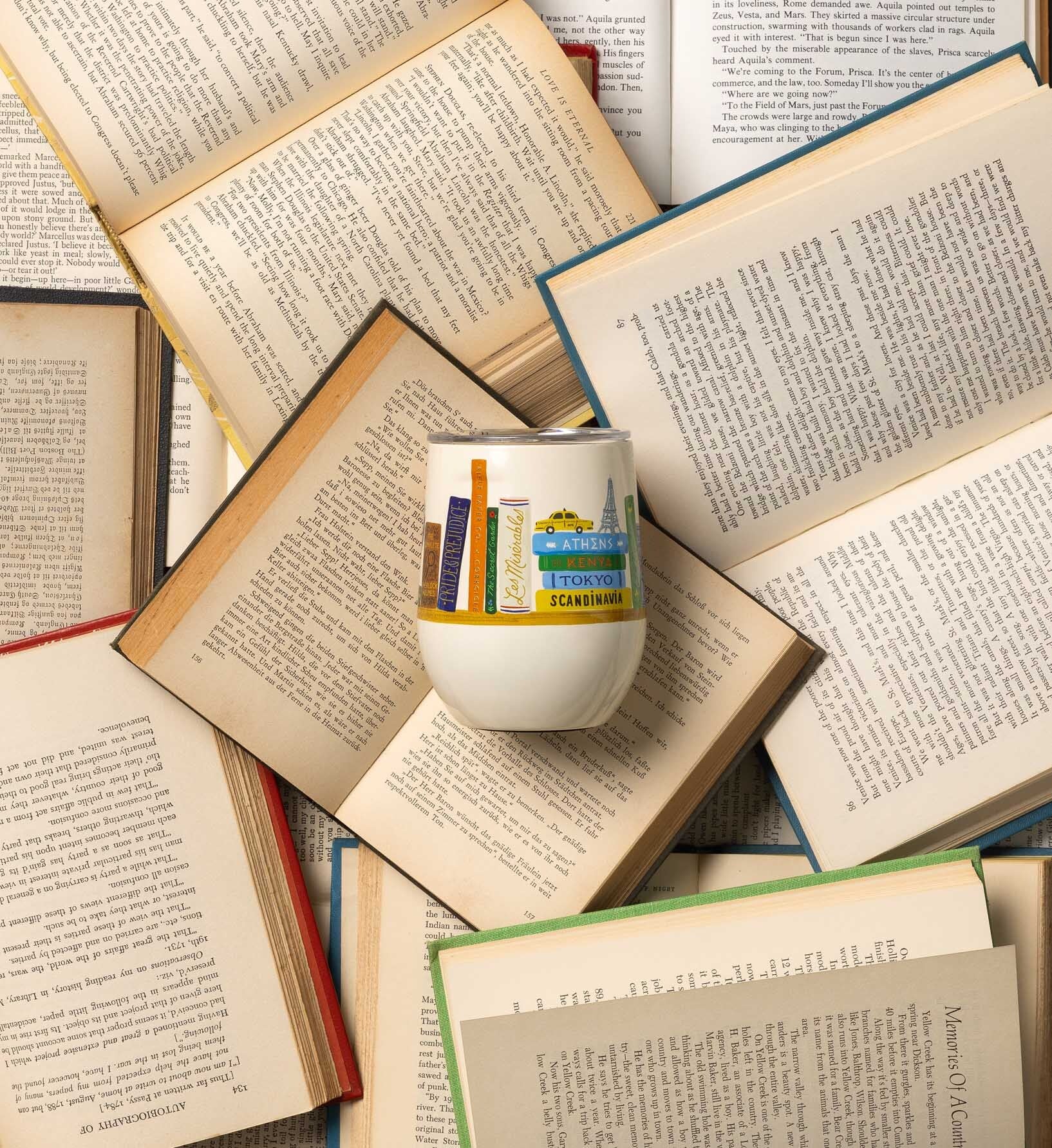 Stemless Wine Cup - Book Club