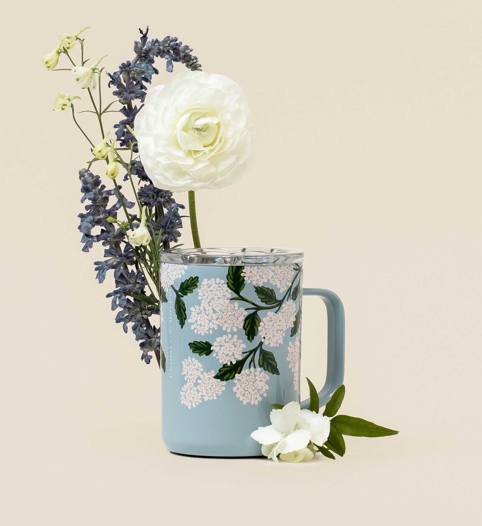 16 oz. Coffee Mug - Hydrangea