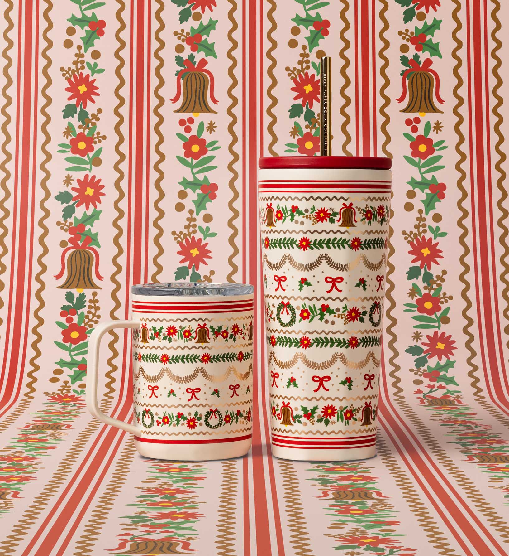 16 oz. Coffee Mug - Holly Jolly