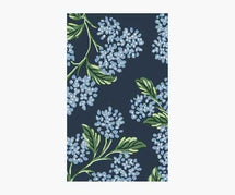 Joie Hydrangea Wool-Hooked Rug in Navy | Rifle Paper Co.