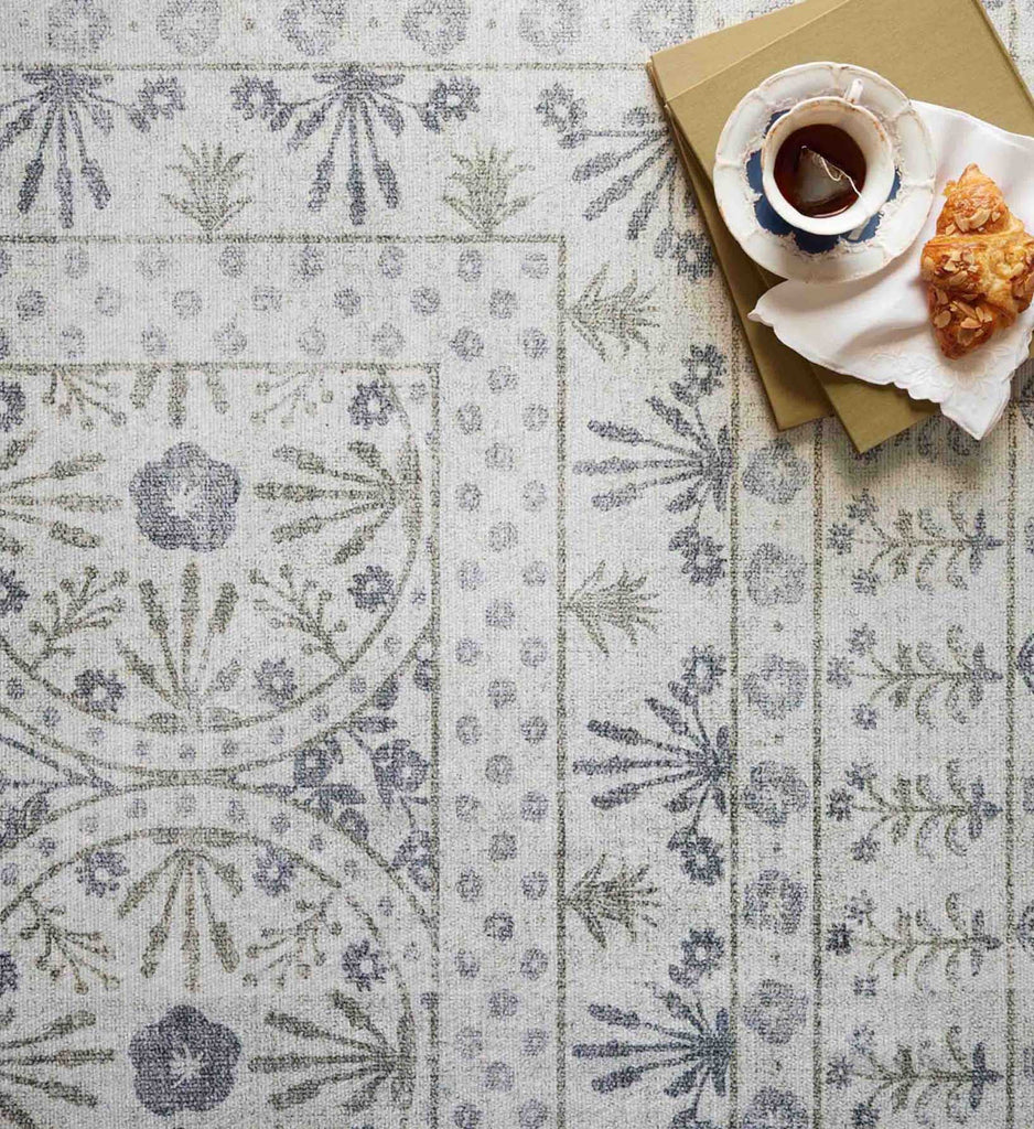 Maison Rosette Power Loomed Rug in Ivory | Rifle Paper Co.