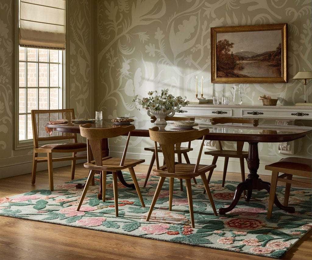 Highgrove Roses Wool Hooked Rug - Mint – Rifle Paper Co
