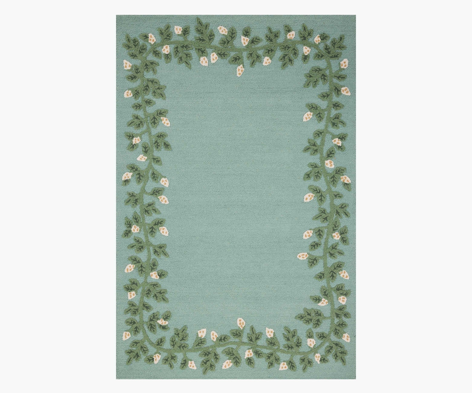 Highgrove Climbing Vines Rug in Blue | Rifle Paper Co.