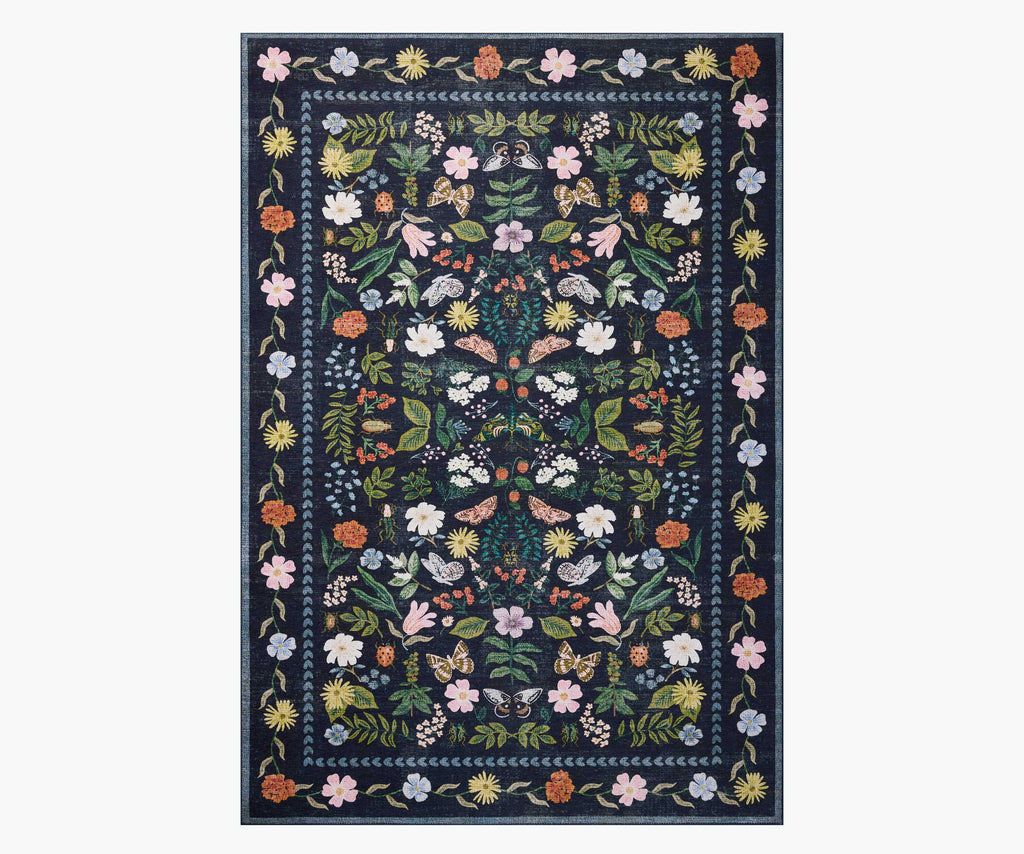 2'3"x3'9" Canopy Curio Printed Rug - Charcoal