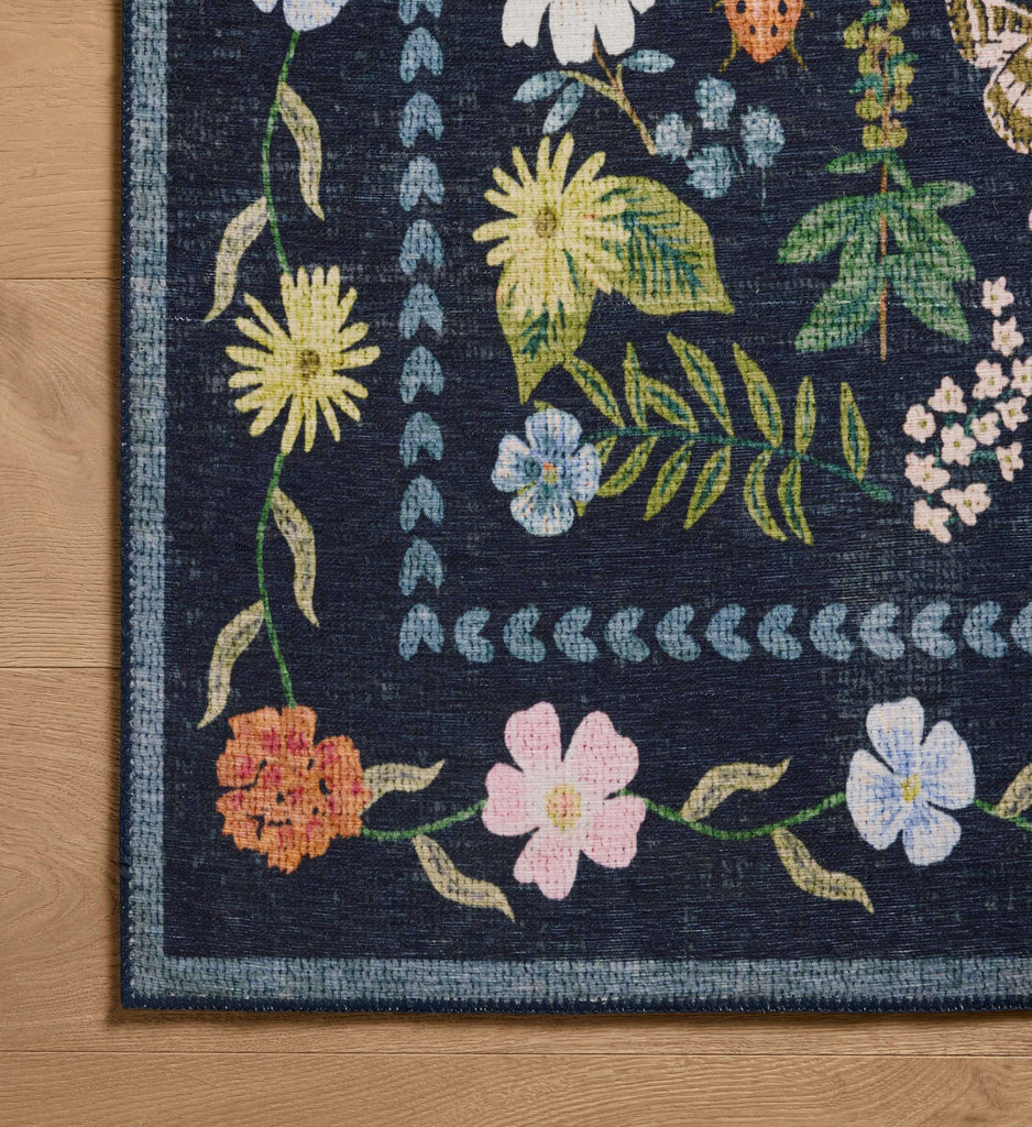 Canopy Curio Charcoal Printed Rug | Rifle Paper Co.