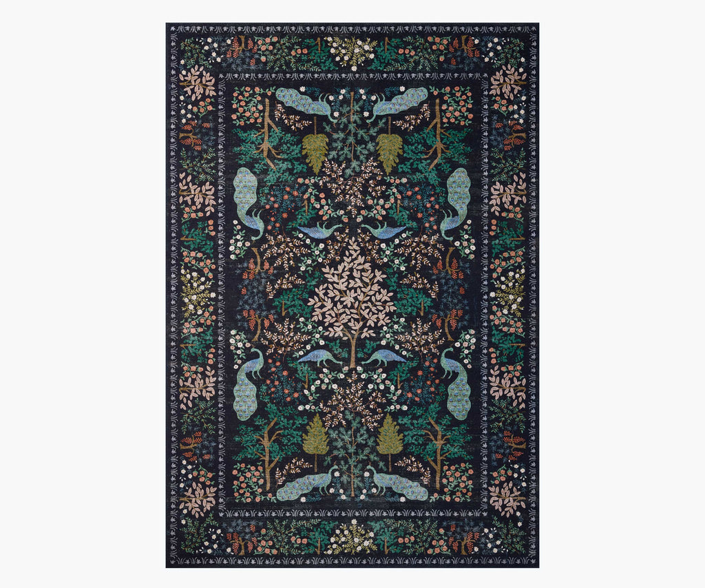 Canopy Peacock Forest Printed Rug