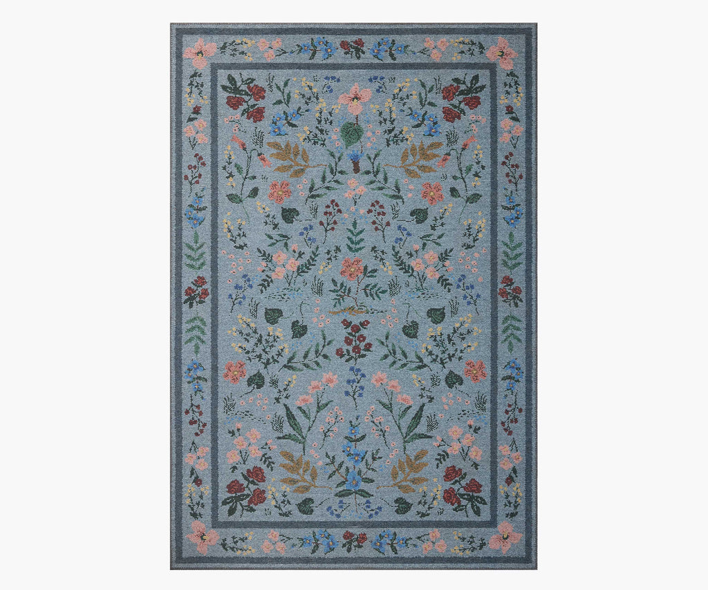 Wildwood Printed Rug 3'.9" x 5'.6" - Wildwood Blue