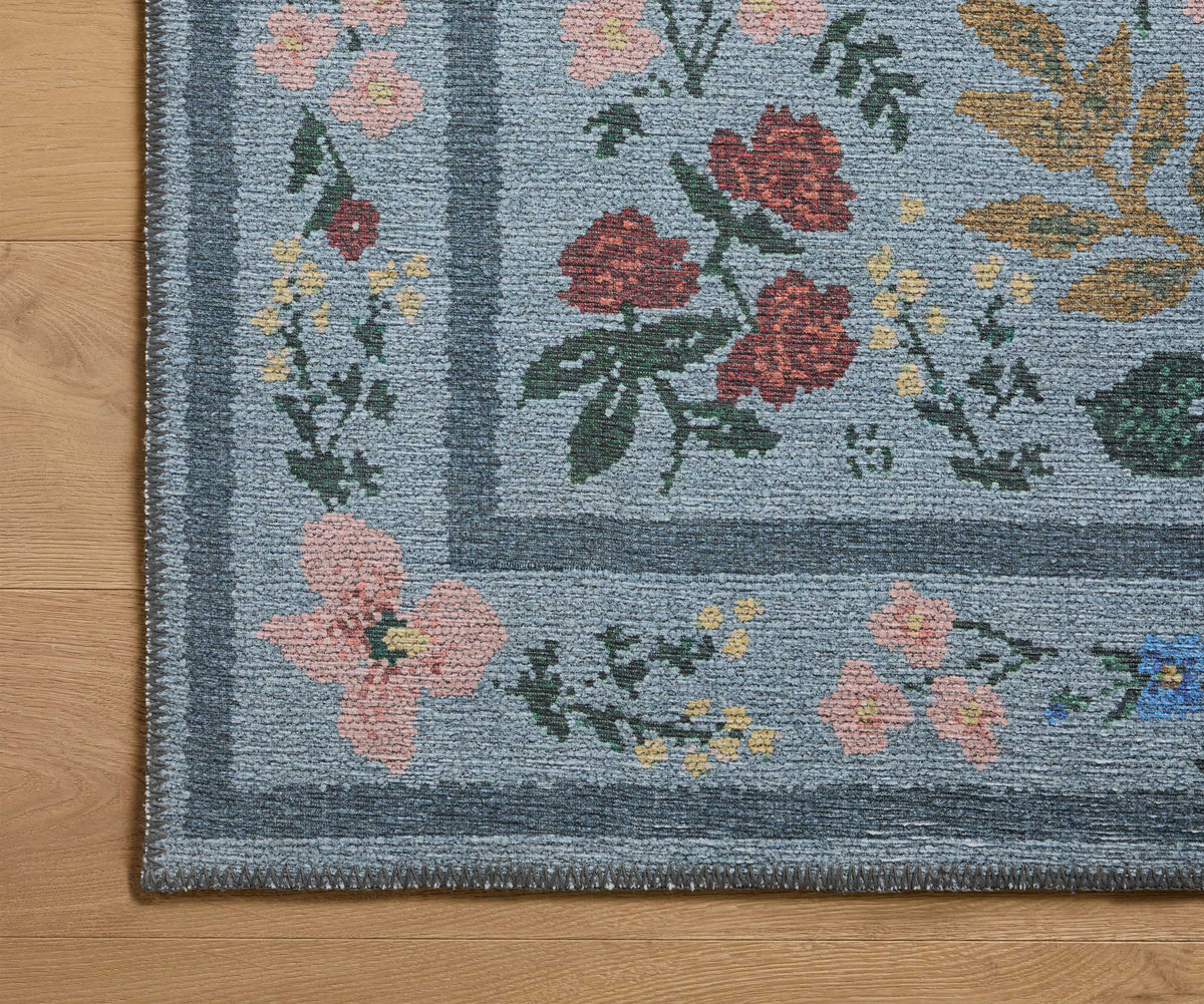 Wildwood Blue Printed Rug | Rifle Paper Co.