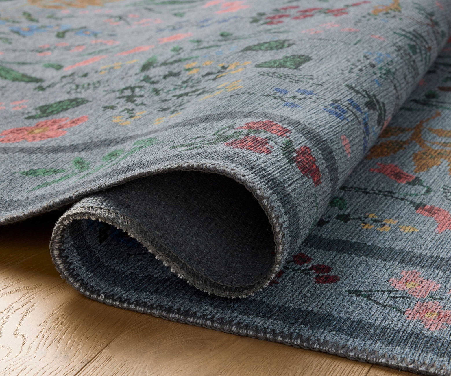 Wildwood Blue Printed Rug | Rifle Paper Co.