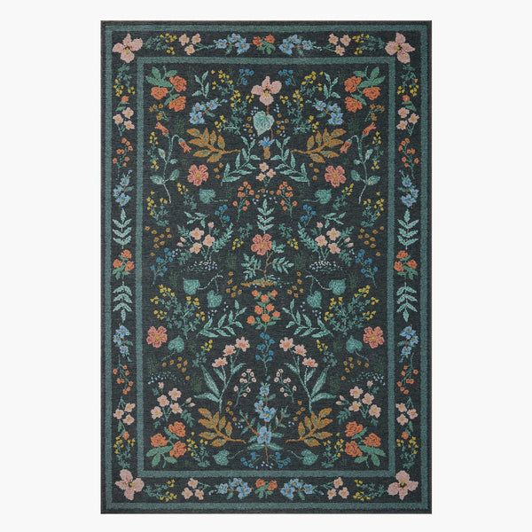 Wildwood Charcoal Printed Rug | Rifle Paper Co.