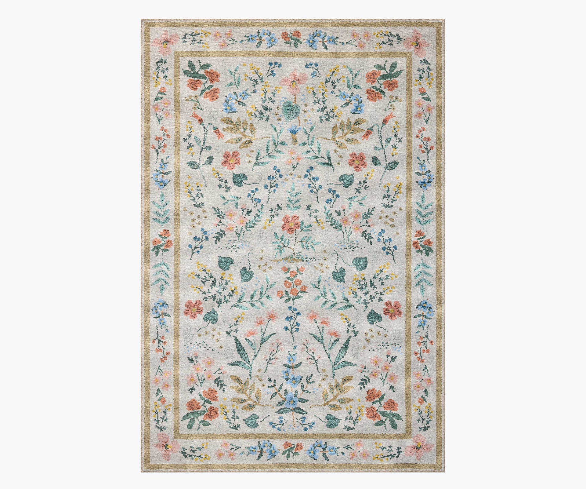 Wildwood Printed Rug - Wildwood Blue – Rifle Paper Co