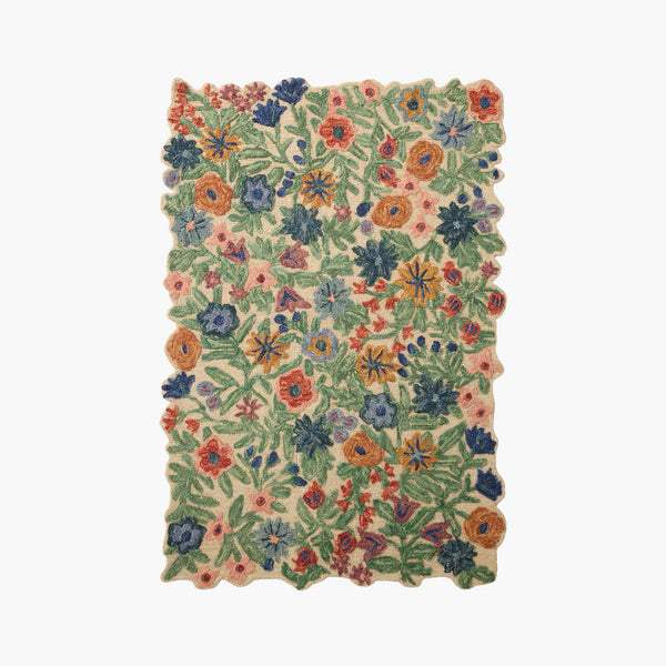Edith Hand-Tufted Wool Hooked Rug - Ivory | Rifle Paper Co.