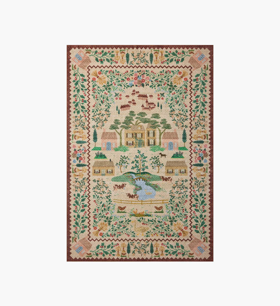 Orchard Country Farm Washable Rug - Ivory | Rifle Paper Co.