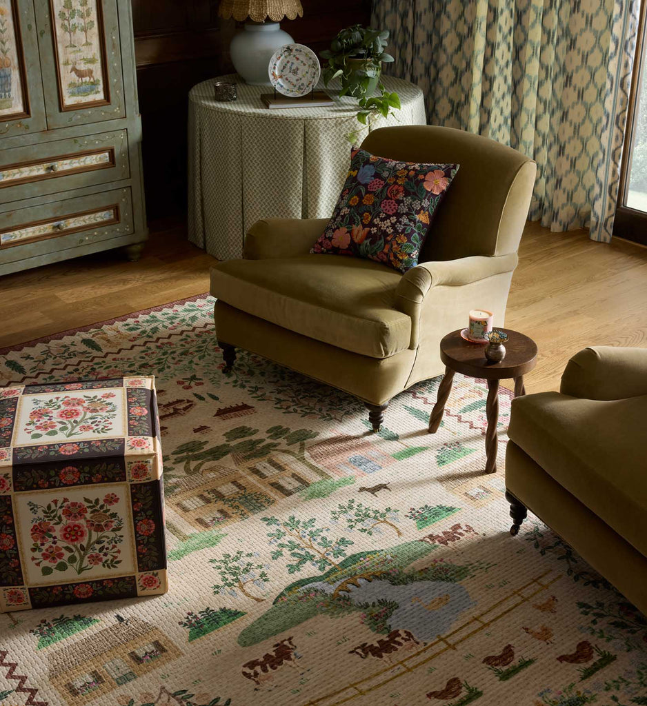 Orchard Country Farm Washable Rug - Ivory | Rifle Paper Co.