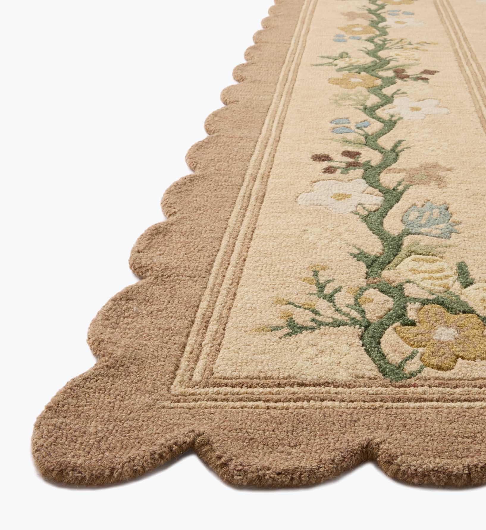 Thistle Rug Thistle Wool Hooked Area Rug - Neutral | Rifle Paper Co.