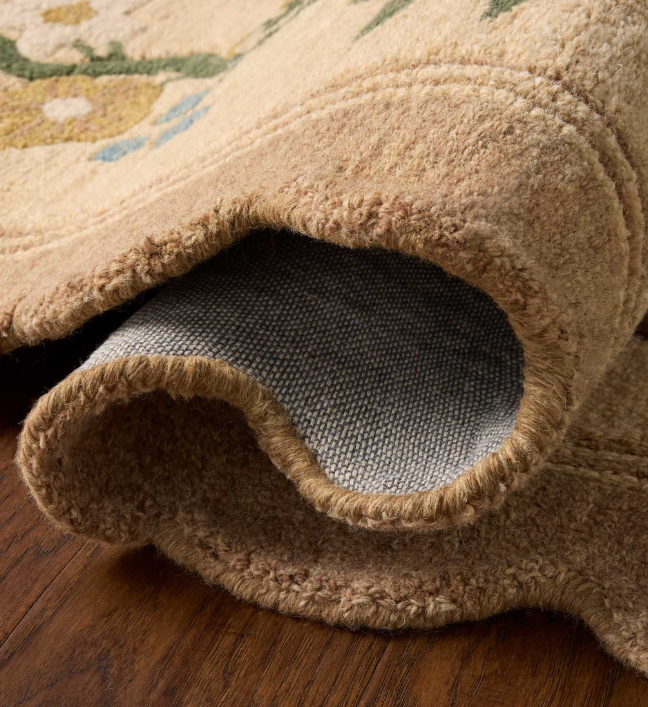 Thistle Wool Hooked Area Rug - Neutral | Rifle Paper Co.
