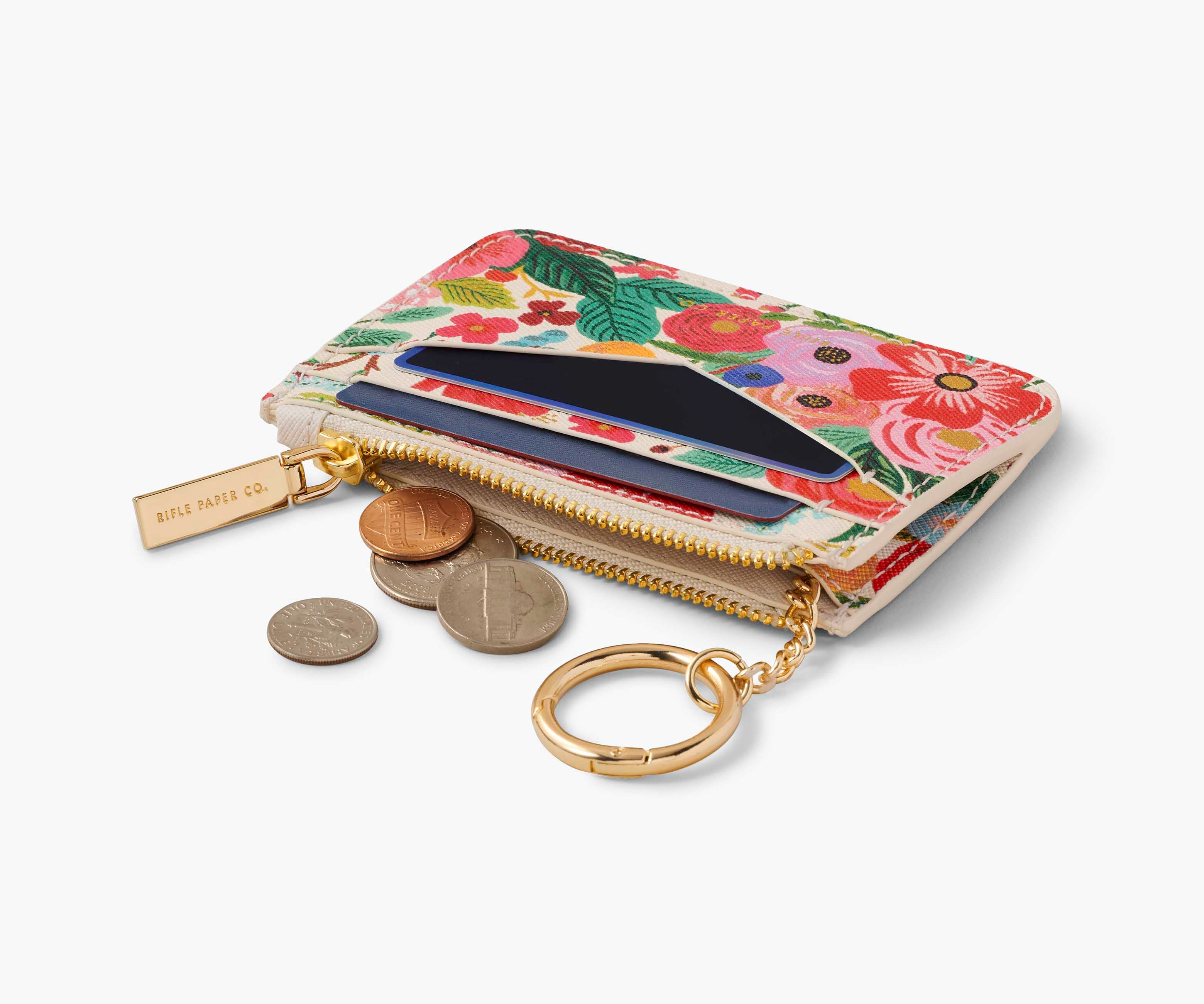 Rifle Paper Co. Key Ring Card Case Garden Party Rifle Paper Co. Key Ring Card Case Garden Party