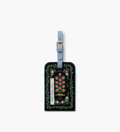 Rosette Floral Luggage Tag with Gold Foil | Rifle Paper Co.