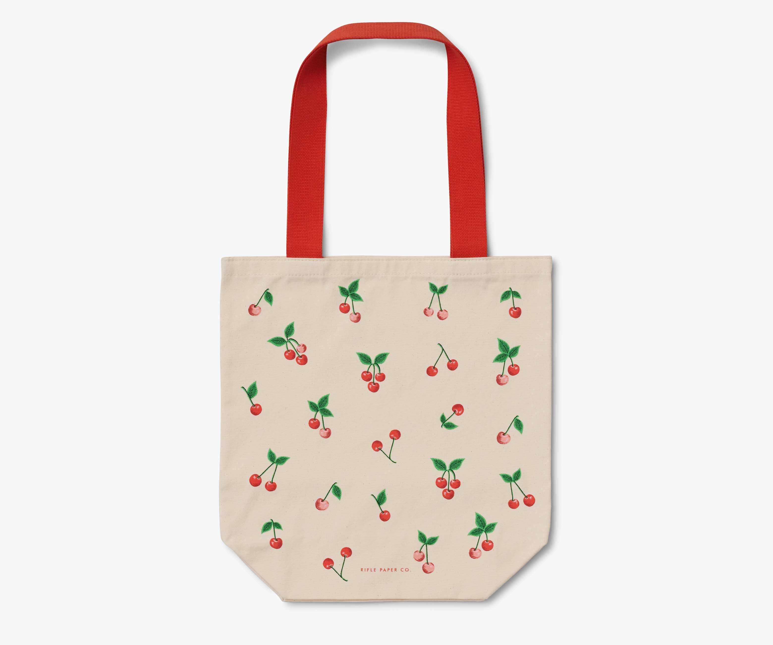 Rifle Paper Co. Canvas Tote Bag Cherries