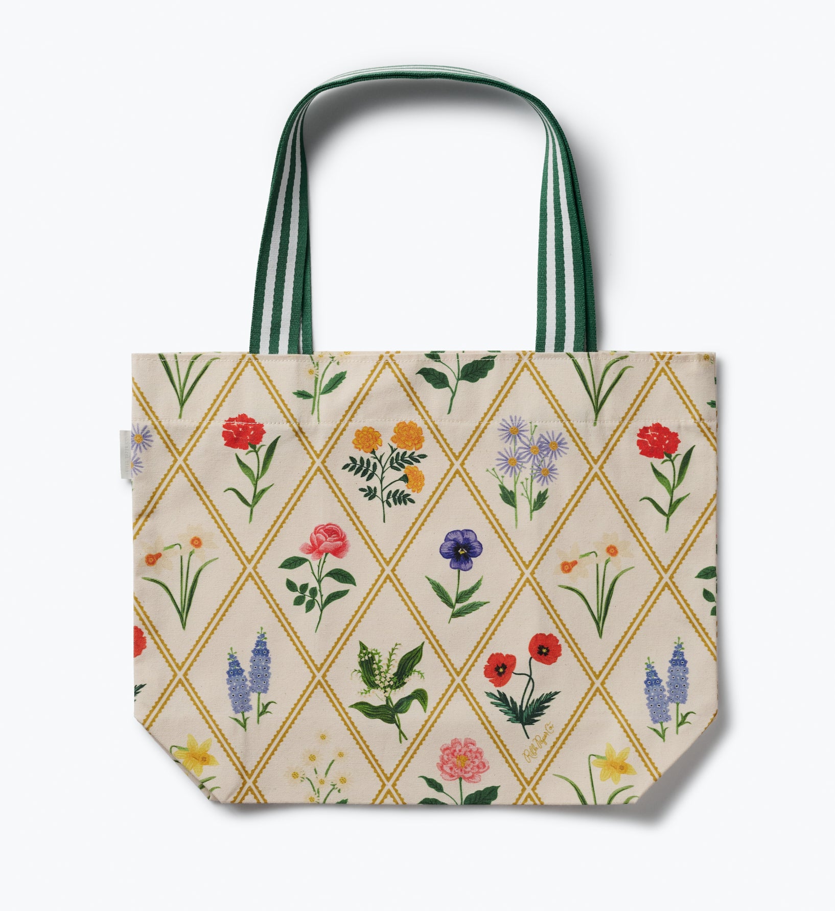 East West Canvas Tote Bag - Garden Study