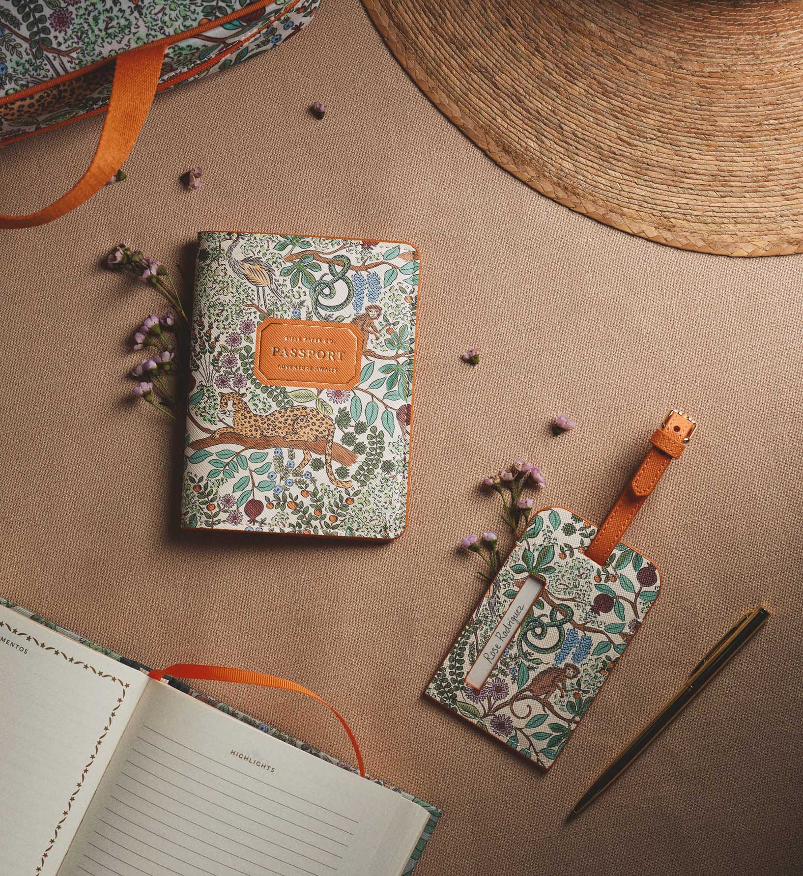 Passport Holder & Luggage Tag Set - Safari