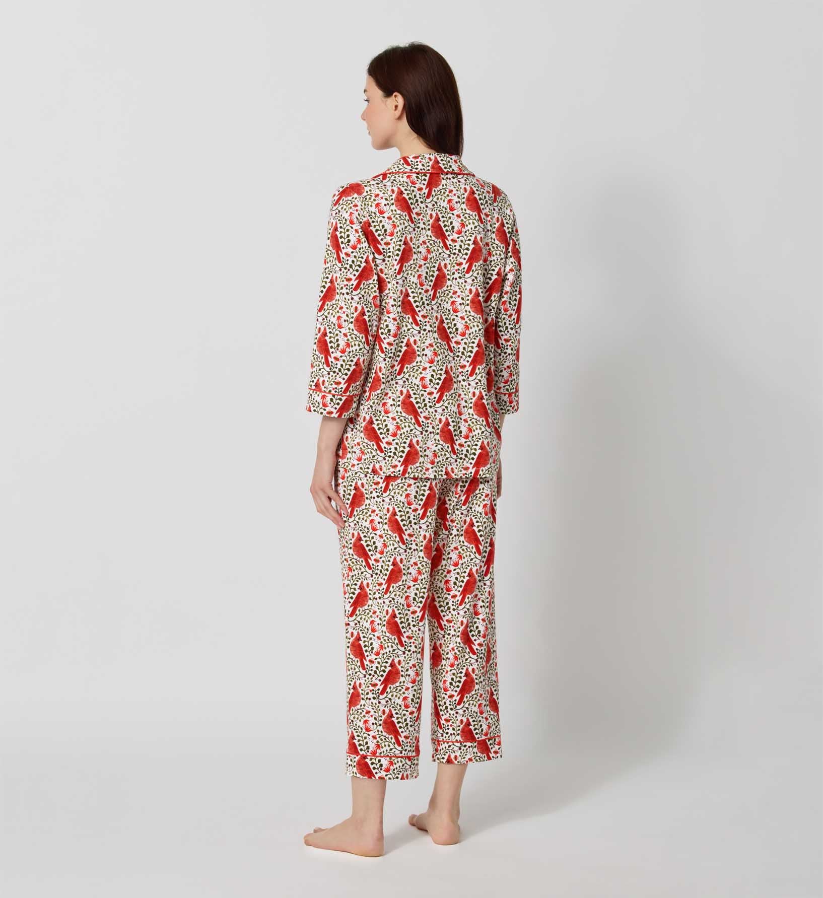 Jersey Cropped Pajama Set - Cardinals