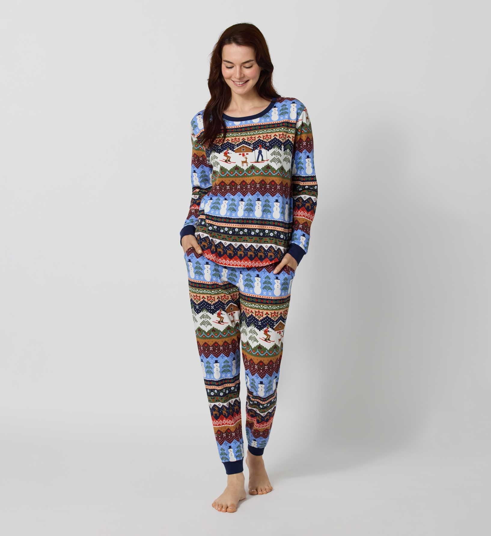 Jersey Jogger Pajama Set - Ski Chalet