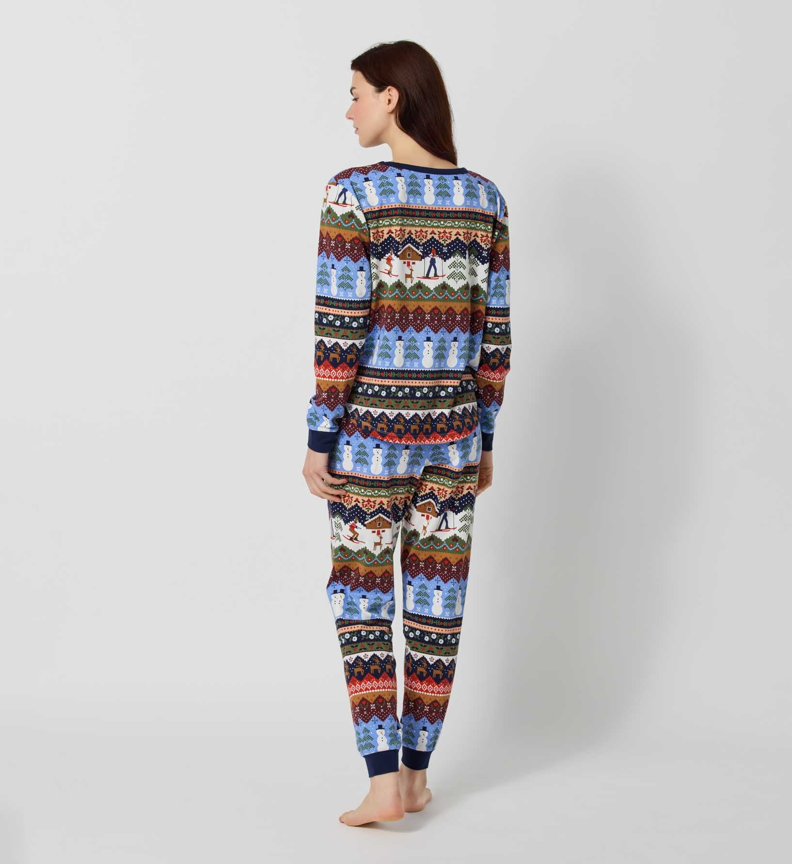 Jersey Jogger Pajama Set - Ski Chalet