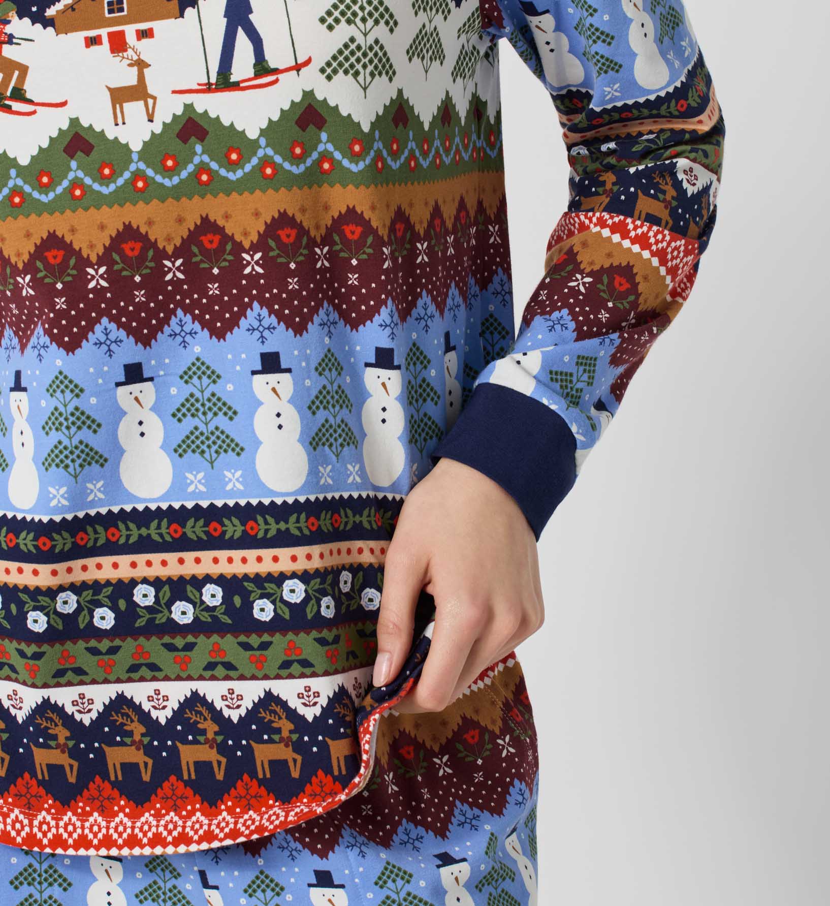 Jersey Jogger Pajama Set - Ski Chalet
