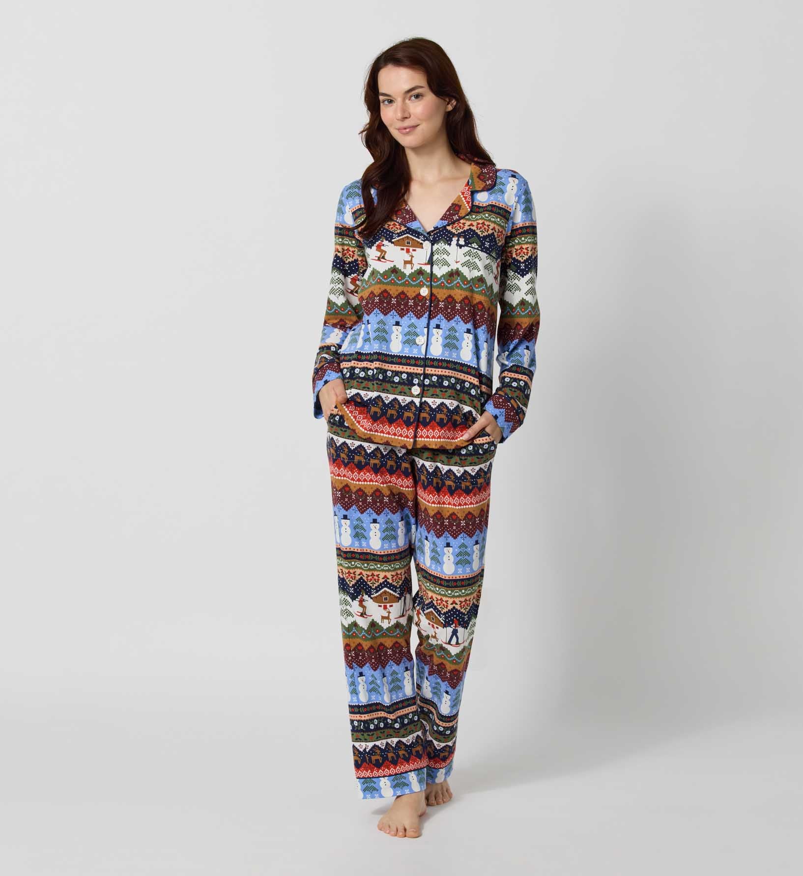 Classic Jersey Pajama Set - Ski Chalet