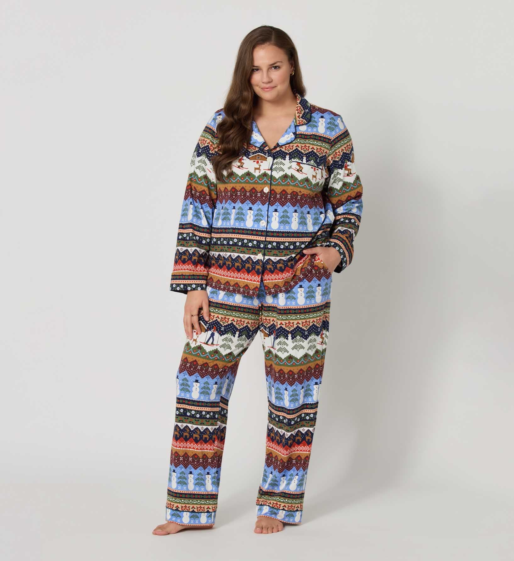 Classic Jersey Pajama Set - Ski Chalet
