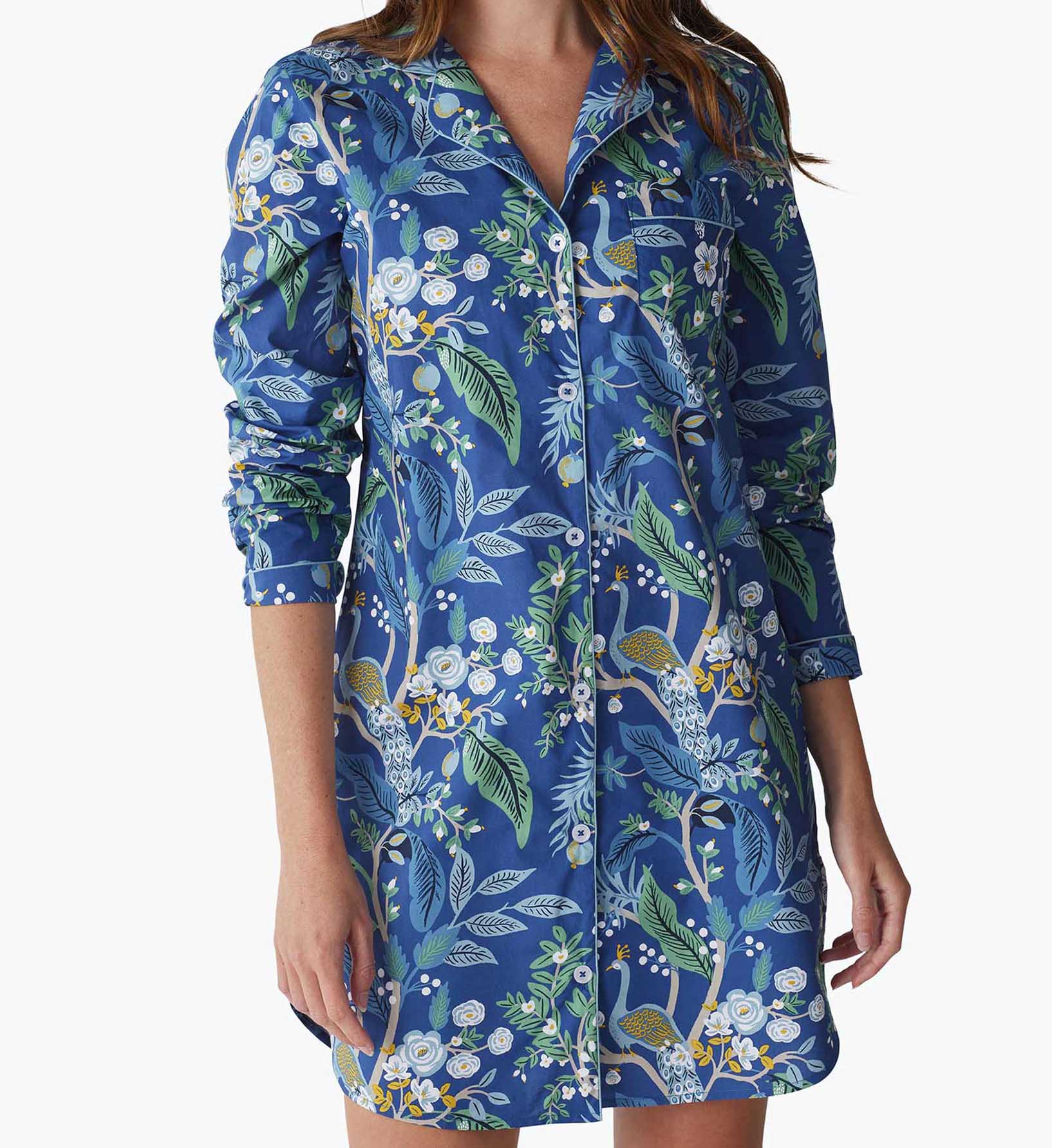 Poplin Nightshirt - Peacock