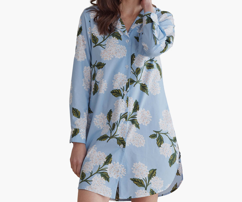 Hydrangea - Poplin Nightshirt