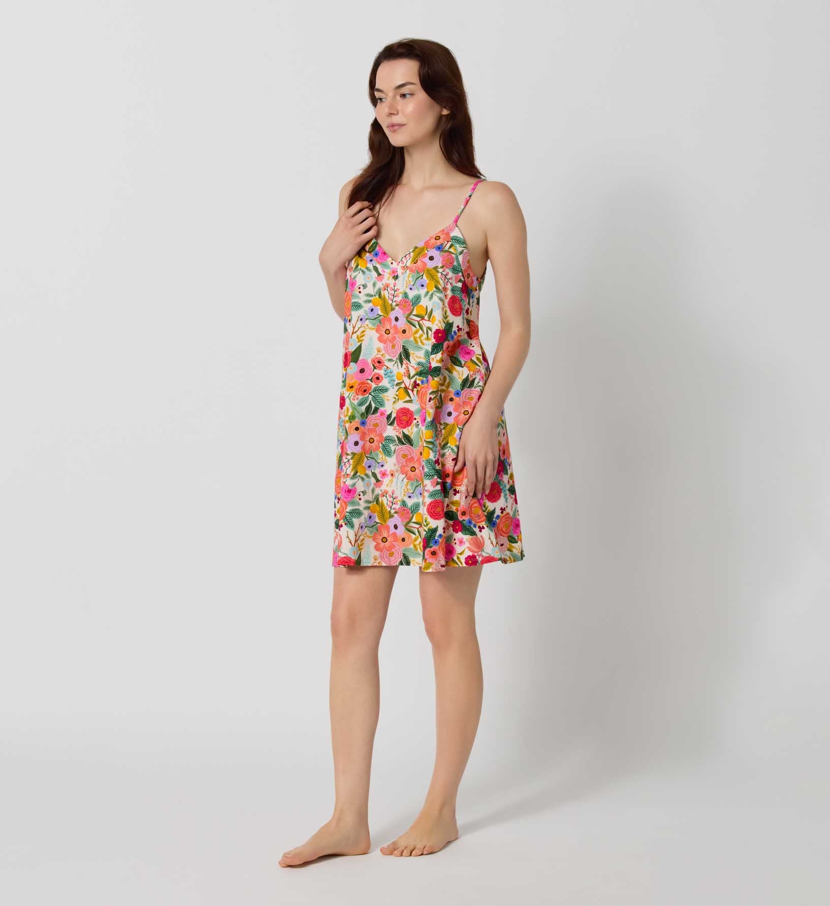 Jersey Chemise Gown - Garden Party
