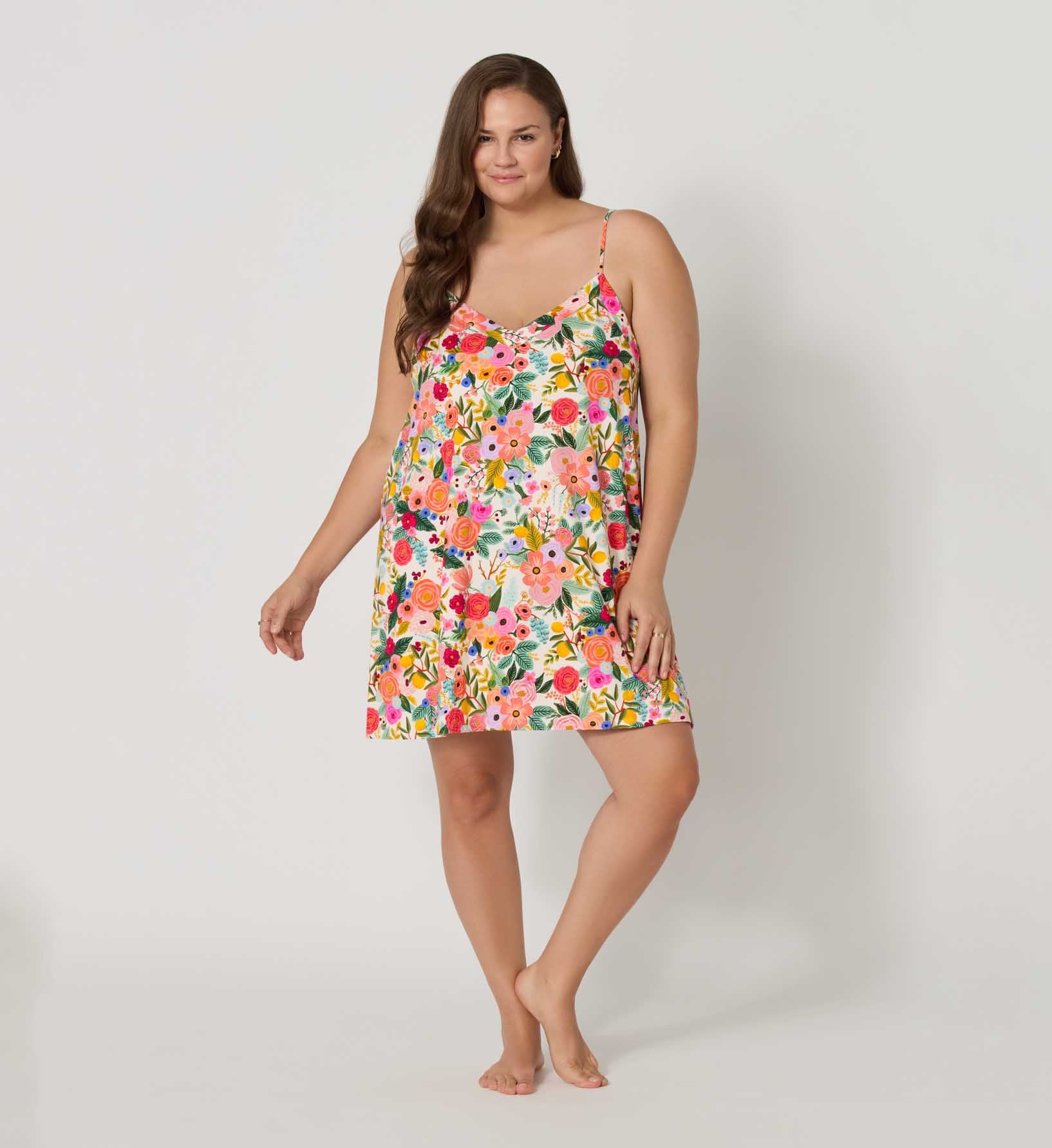 Jersey Chemise Gown - Garden Party