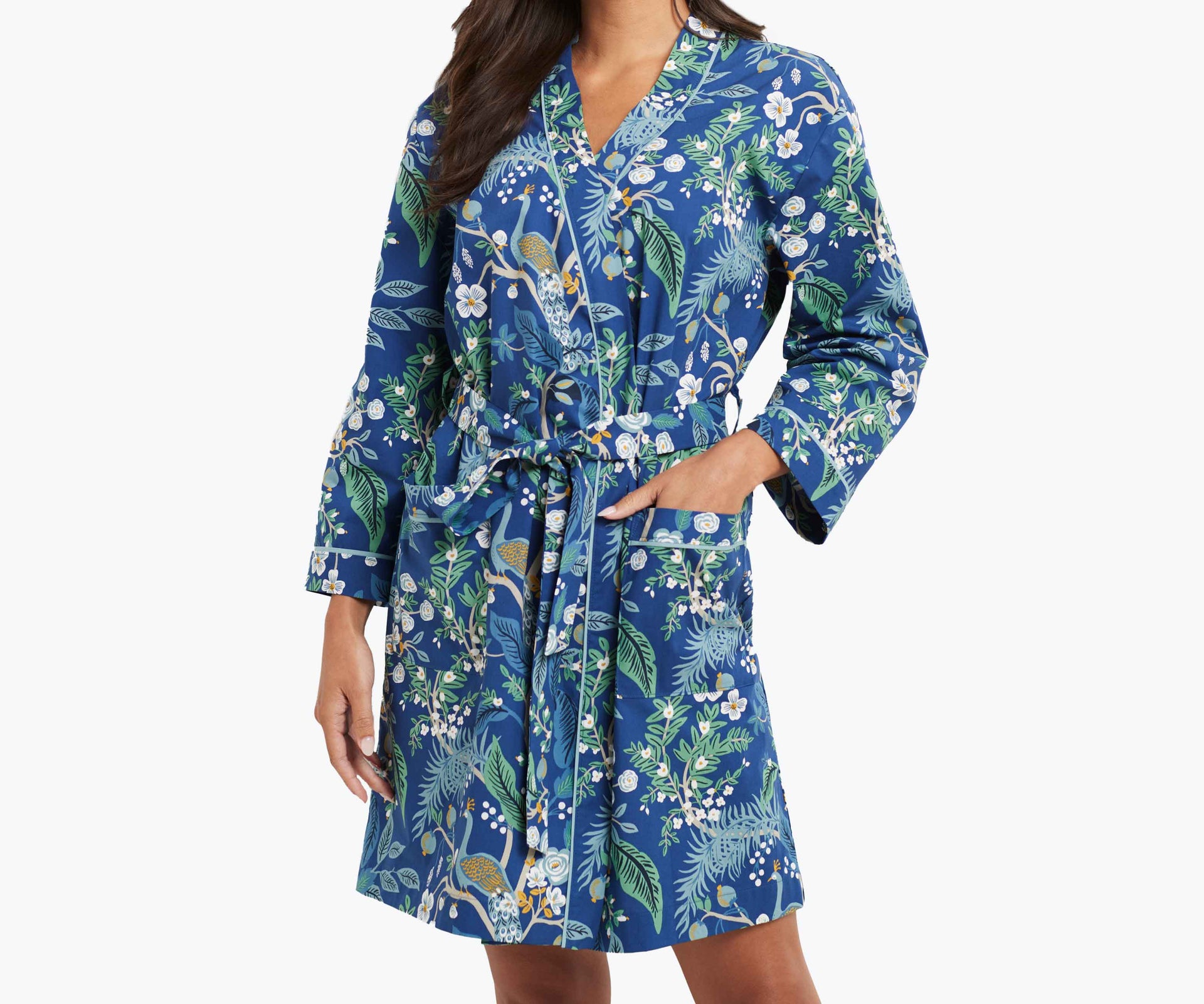 Peacock - Poplin Robe