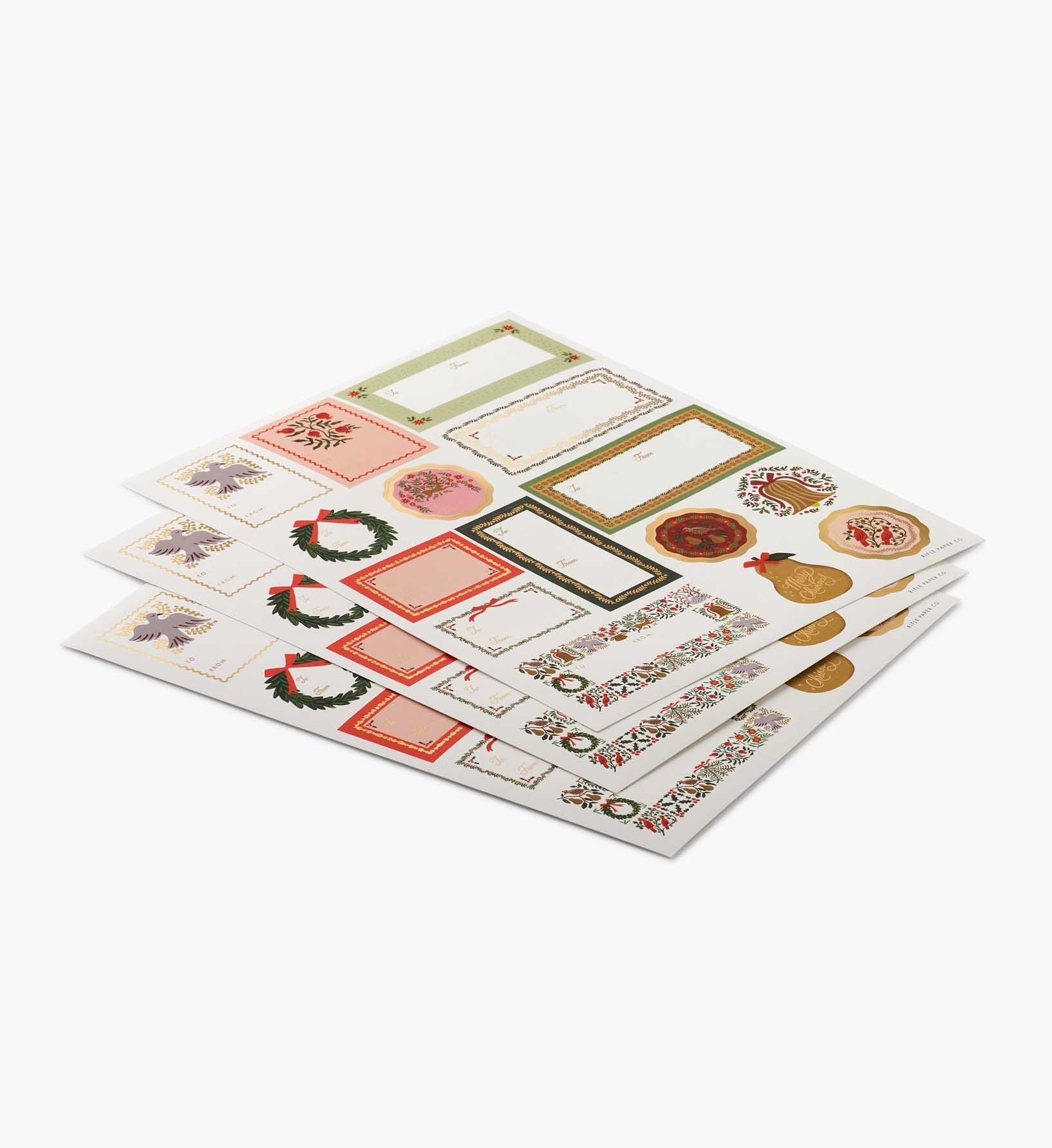 Holiday Gift Stickers - Christmastide