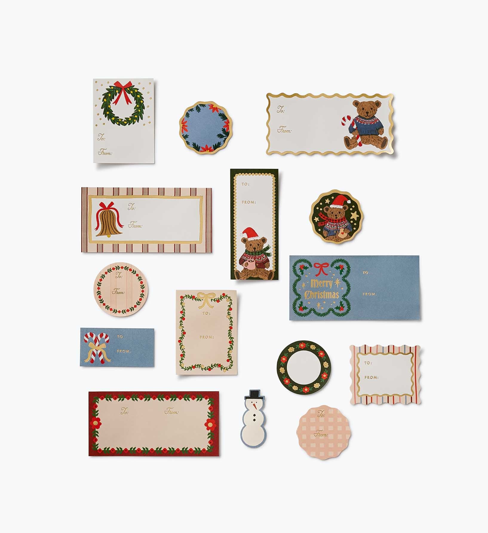 Holiday Gift Stickers - Beary Christmas