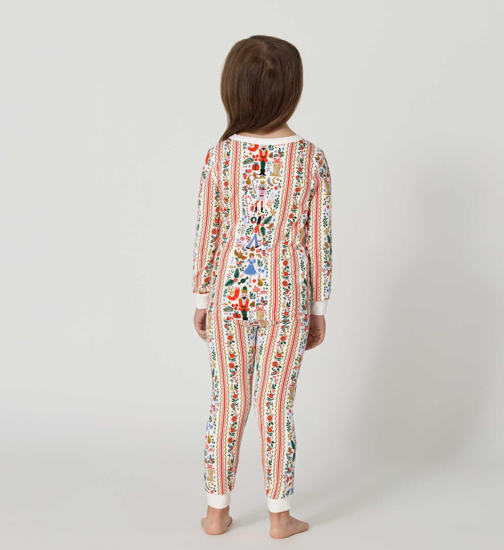 Kids Jersey Pajama Set - Holly Jolly Nutcracker