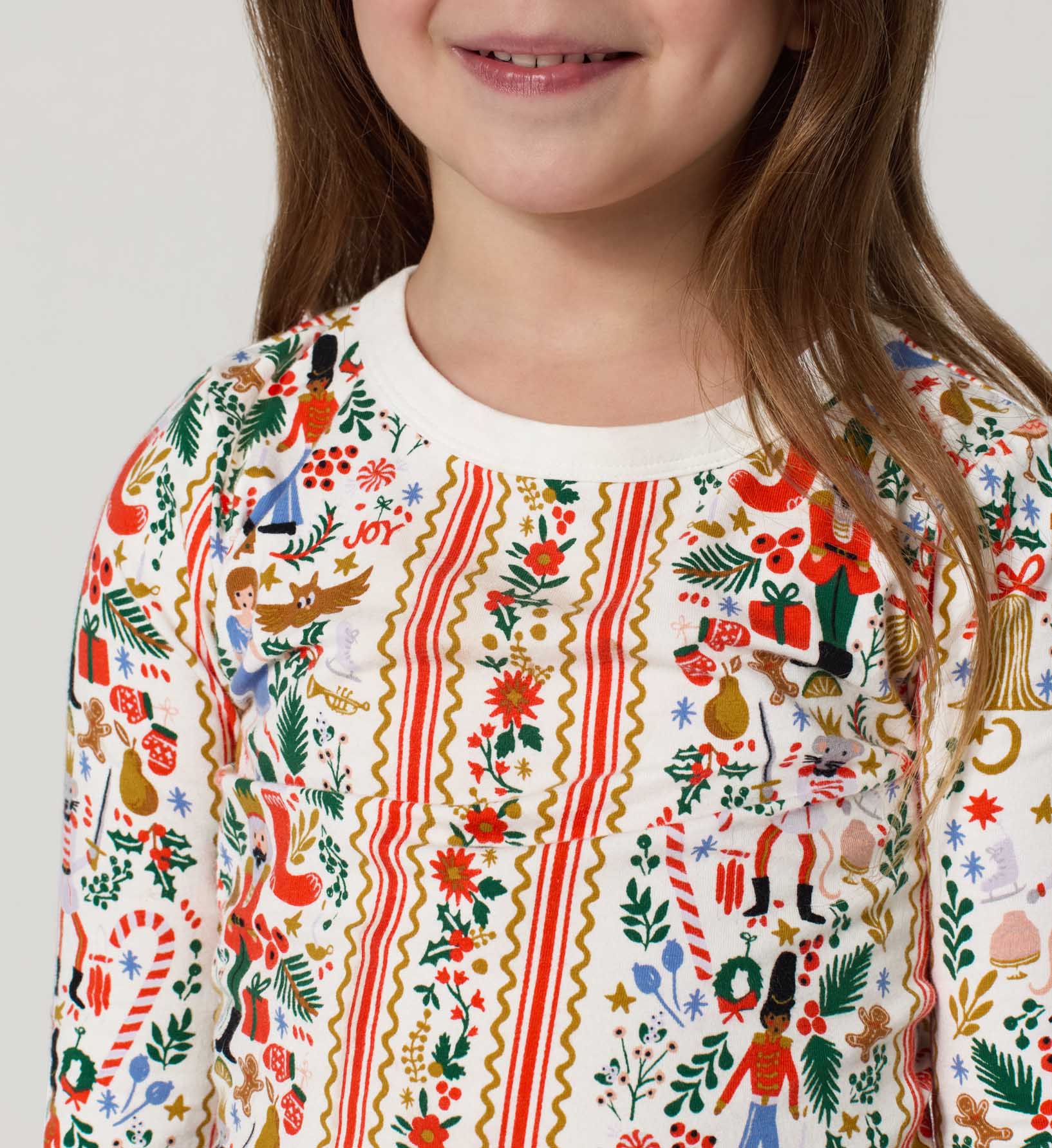 Kids Jersey Pajama Set - Holly Jolly Nutcracker